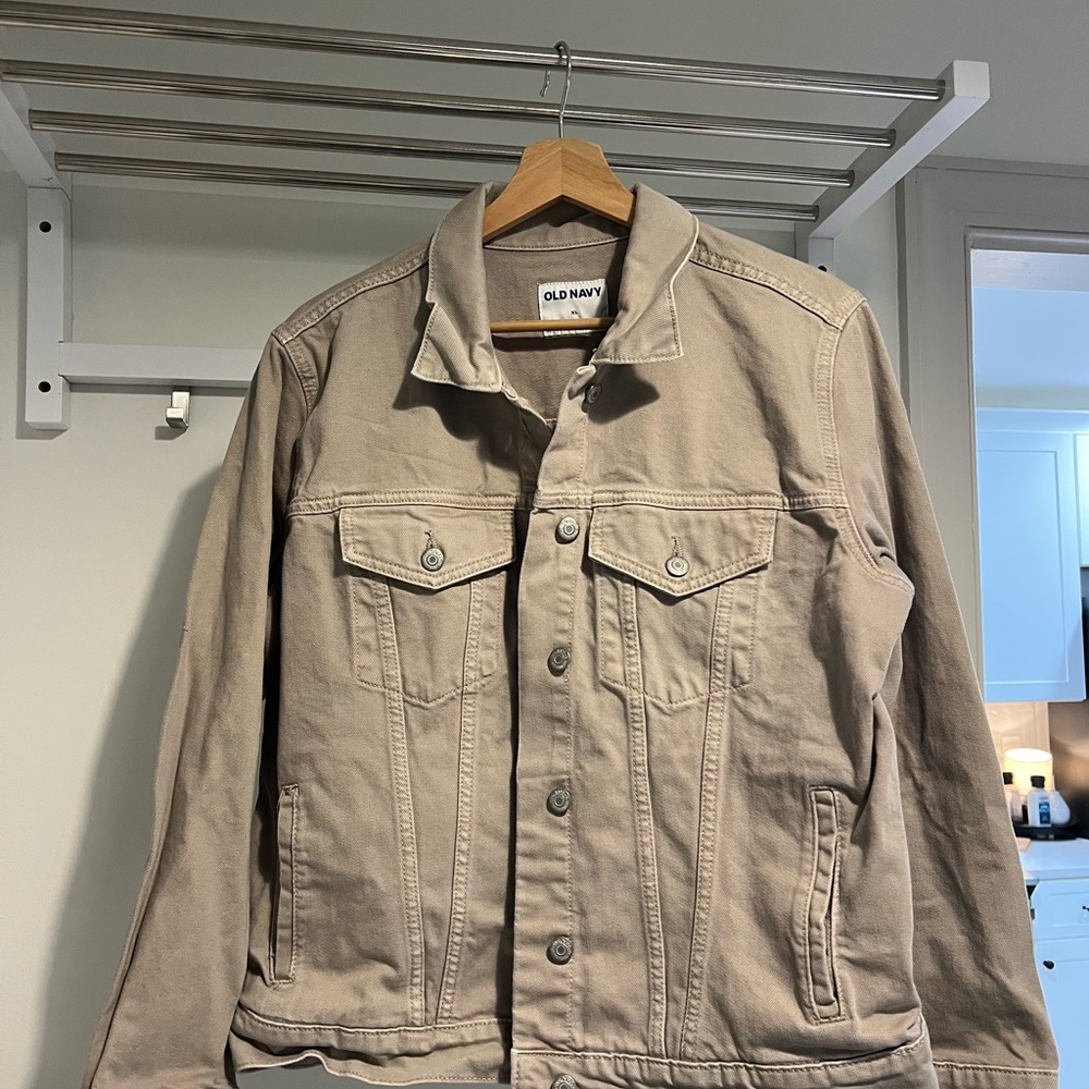 Old Navy Men's Beige Shirt Jacket
